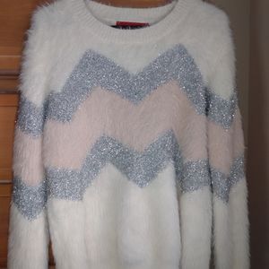 White with Pink/Silver design